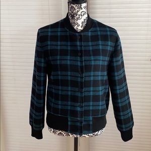 Kate Spade Saturday Wool Bomber Jacket Sz Small